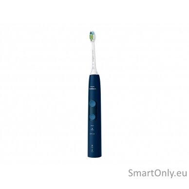 Philips ProtectiveClean 5100 Electric toothbrush HX6851/53 Rechargeable, For adults, Number of heads 2, Number of brush heads included 1, Dark Blue, Number of teeth brushing modes 3 4