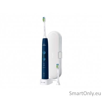 Philips ProtectiveClean 5100 Electric toothbrush HX6851/53 Rechargeable, For adults, Number of heads 2, Number of brush heads included 1, Dark Blue, Number of teeth brushing modes 3 5