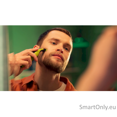 Philips Shaver | QP2724/10 OneBlade | Operating time (max) 45 min | Wet & Dry | NiMH | Black/Lime 2