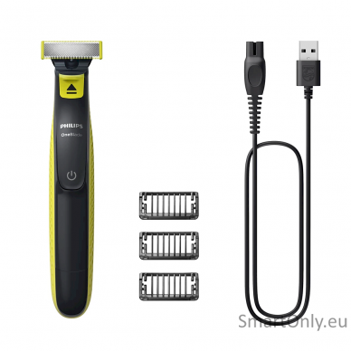 Philips Shaver | QP2724/10 OneBlade | Operating time (max) 45 min | Wet & Dry | NiMH | Black/Lime 1