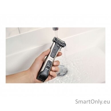 Philips Showerproof body groomer BG7025/15 Body groomer, Cordless, Number of length steps 5, Rechargeable,   Lithium-ion, Operating time 80 min, Charging time 1 h, Black/Stainless 14