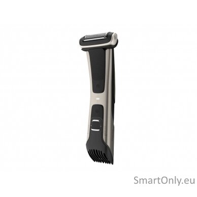 Philips Showerproof body groomer BG7025/15 Body groomer, Cordless, Number of length steps 5, Rechargeable,   Lithium-ion, Operating time 80 min, Charging time 1 h, Black/Stainless 4