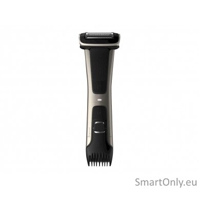 Philips Showerproof body groomer BG7025/15 Body groomer, Cordless, Number of length steps 5, Rechargeable,   Lithium-ion, Operating time 80 min, Charging time 1 h, Black/Stainless 6