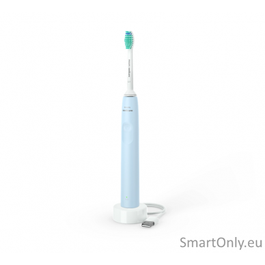 Philips Sonicare Electric Toothbrush HX3651/12 Rechargeable For adults Number of brush heads included 1 Number of teeth brushing modes 1 Sonic technology Light Blue