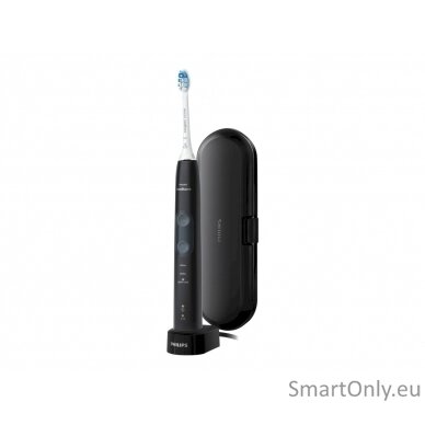 Philips Sonicare ProtectiveClean 5100 Electric toothbrush HX6850/47 Rechargeable, For adults, Number of brush heads included 2, Black, Number of teeth brushing modes 3, Sonic technology 3