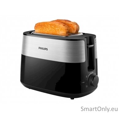 Philips Toaster HD2516/90 Daily Collection Power 830 W Number of slots 2 Housing material Plastic Black 6