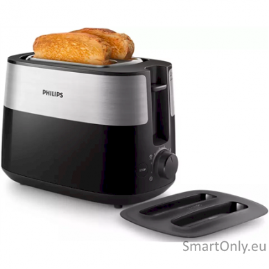 Philips Toaster HD2517/90 Daily Collection Power 830 W Number of slots 2 Housing material Plastic Black/Stainless Steel 3