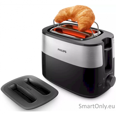 Philips Toaster HD2517/90 Daily Collection Power 830 W Number of slots 2 Housing material Plastic Black/Stainless Steel 4