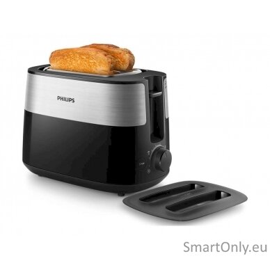 Philips Toaster HD2517/90 Daily Collection Power 830 W Number of slots 2 Housing material Plastic Black/Stainless Steel 5