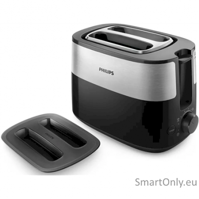 Philips Toaster HD2517/90 Daily Collection Power 830 W Number of slots 2 Housing material Plastic Black/Stainless Steel