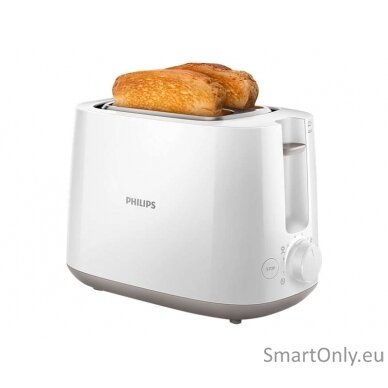 Philips Toaster HD2581/00 Daily Collection Power  760-900 W Number of slots 2 Housing material Plastic White 6