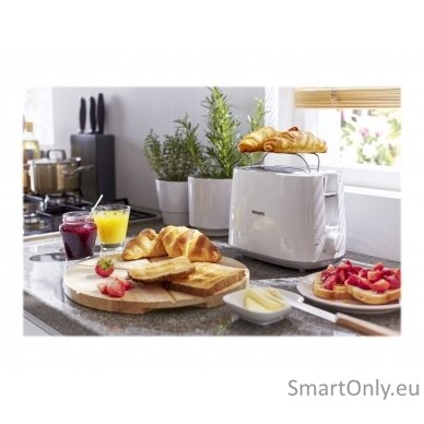 Philips Toaster HD2581/00 Daily Collection Power  760-900 W Number of slots 2 Housing material Plastic White 7