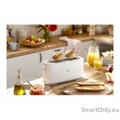 Philips Toaster HD2590/00 Daily Collection Power 870-1030 W Number of slots 2 Housing material Plastic White 8