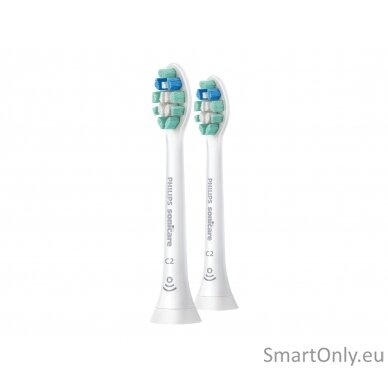 Philips Toothbrush Brush Heads HX9022/10 Sonicare C2 Optimal Plaque Defence Heads, For adults, Number of brush heads included 2, Sonic technology, White 3