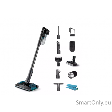 Philips XC8055/01 Aqua Plus Vacuum cleaner, Handstick, Cordless, Black