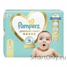 Pampers Premium Care 1, 2-5 kg, 72 vnt.