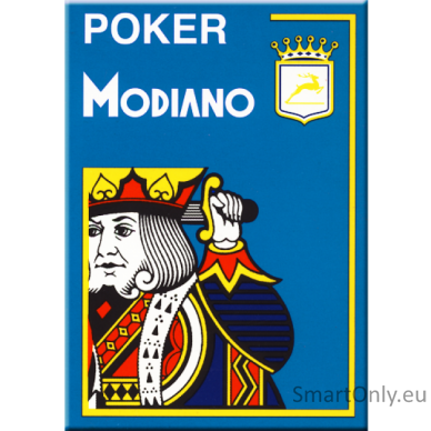 Poker 4 Jumbo Index kortos (šviesiai mėlynos) Modiano 3