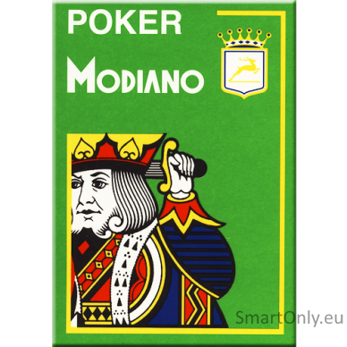 Poker 4 Jumbo Index kortos (šviesiai žalios) Modiano 4