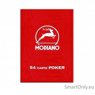 Poker Club F/N kortos (raudonos) Modiano 3