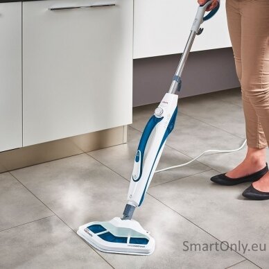 Polti Steam mop PTEU0296 Vaporetto SV460 Double Power 1500 W, Water tank capacity 0.3 L, White/Blue 1