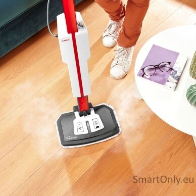 Polti Steam mop with integrated portable cleaner PTEU0306 Vaporetto SV650 Style 2-in-1 Power 1500 W, Water tank capacity 0.5 L, Red/White 2