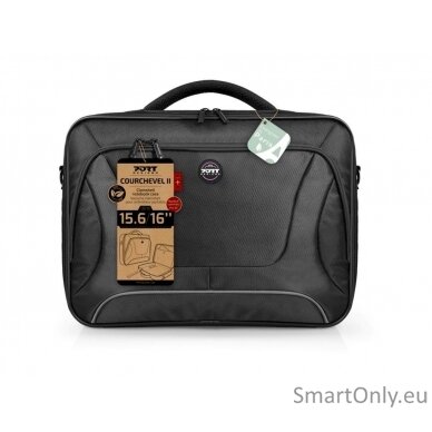 Port Designs Courchevel Fits up to size 15.6 ", Black, Shoulder strap, Messenger - Briefcase 15