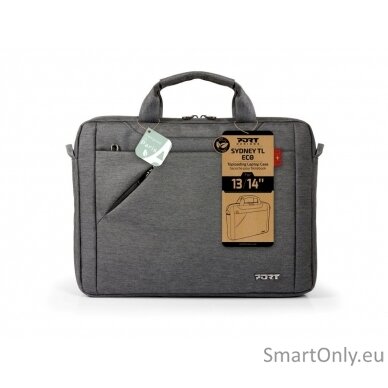 PORT DESIGNS Sydney ECO | Fits up to size 13-14 " | Laptop case | Grey | Shoulder strap 3