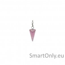 Premium Rose Quartz Chakra Pendulum Švytuoklė Lo Scarabeo