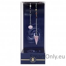 Premium Rose Quartz Chakra Pendulum Švytuoklė Lo Scarabeo