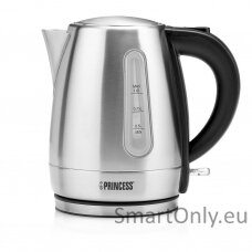 Princess 360° rotational base | 1 L | Silver | Stainless Steel | 2200 W | Kettle | 236023 | Electric