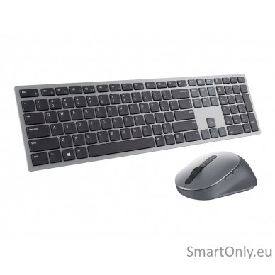 Premier Multi-Device Keyboard and Mouse | KM7321W | Wireless | Ukrainian | Titanium Gray | 2.4 GHz, Bluetooth 5.0