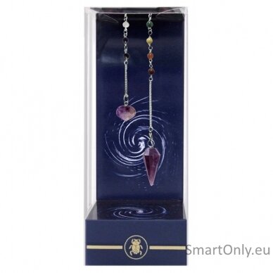 Premium Amethyst Chakra Pendulum Švytuoklė Lo Scarabeo