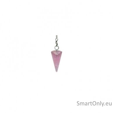 Premium Rose Quartz Chakra Pendulum Švytuoklė Lo Scarabeo 1