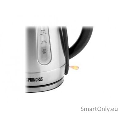 Princess 360° rotational base | 1 L | Silver | Stainless Steel | 2200 W | Kettle | 236023 | Electric 5