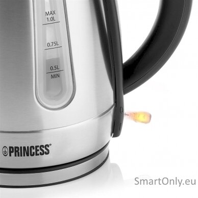 Princess 360° rotational base | 1 L | Silver | Stainless Steel | 2200 W | Kettle | 236023 | Electric 2