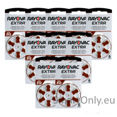 Rayovac Extra Advanced 312 baterijos klausos aparatams 60 vnt.