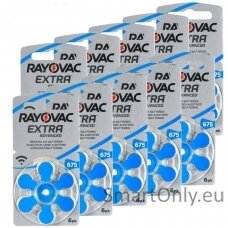 Rayovac Extra Advanced 675 baterijos klausos aparatams 60 vnt.