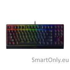 Razer BlackWidow V3  Yellow Switch; Transparent switch housing; Doubleshot ABS keycaps; Multi-function digital roller; Razer Synapse 3 enabled; Cable routing options; N-key roll-over; Fully programmable keys with on-the-fly macro recording; Gaming mode op