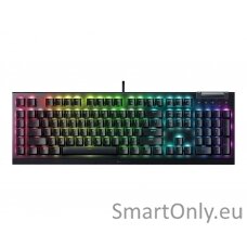 Razer BlackWidow V4 X Mechanical Gaming Keyboard, Green Switch, Nordic Layout, Wired, Black Razer