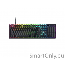 Razer Deathstalker V2 Gaming Keyboard Fully programmable keys with on-the-fly macro recording; N-key roll over; Multi-functional media button and media roller RGB LED light RU Wired  Linear Optical Switch