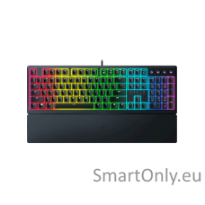 Razer Gaming Keyboard Ornata V3 Gaming keyboard Durable spill-resistant design; Cable routing options; Razer Synapse enabled; Fully programmable keys with on-the-fly macro recording; 6-key roll over; Gaming mode option; Braided fiber cable; 1000 Hz Ultrap