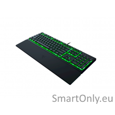 Razer Gaming Keyboard Ornata V3 X Gaming keyboard Cable routing options; Razer Synapse enabled; Fully programmable keys with on-the-fly macro recording; 6-key roll over; Gaming mode option; Braided fiber cable 1000 Hz Ultrapolling; Soft cushioned gaming-g