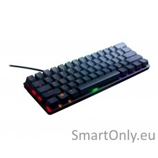 Razer Huntsman Mini Gaming keyboard 60% form factor; Doubleshot PBT keycaps with side-printed secondary functions RGB LED light US Wired Linear Optical RED