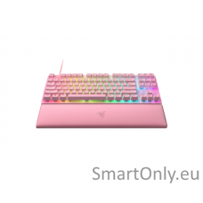 Razer Optical Gaming Keyboard Huntsman V2 Tenkeyless Gaming keyboard Razer HyperPolling Technology with up to true 8000 Hz polling rate; Fully programmable keys with on-the-fly macro recording; N-key roll-over with anti-ghosting RGB LED light US Wired Qua