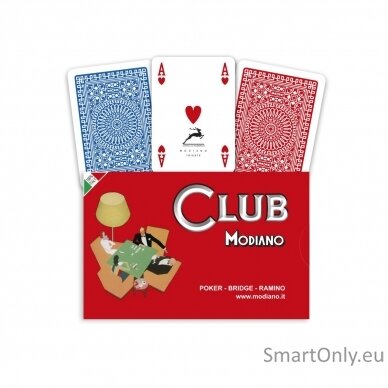 Ramino Poker Club Bridge Modiano Žaidimo kortos