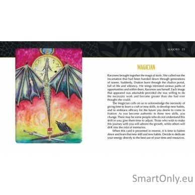 Ravyness Drakon Tarot kortos Schiffer Publishing 9