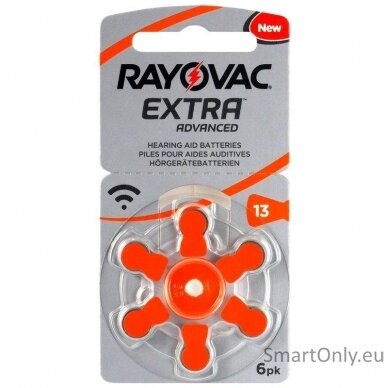 Rayovac Extra Advanced 13 baterijos klausos aparatams 60 vnt. 1