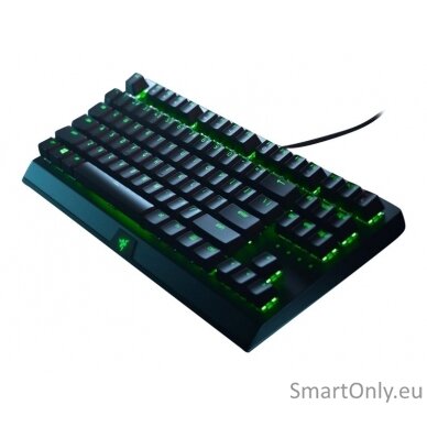 Razer BlackWidow V3  Yellow Switch; Transparent switch housing; Doubleshot ABS keycaps; Multi-function digital roller; Razer Synapse 3 enabled; Cable routing options; N-key roll-over; Fully programmable keys with on-the-fly macro recording; Gaming mode op 3