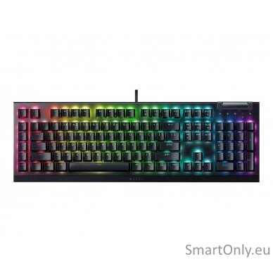 Razer BlackWidow V4 X Mechanical Gaming Keyboard, Green Switch, Nordic Layout, Wired, Black Razer