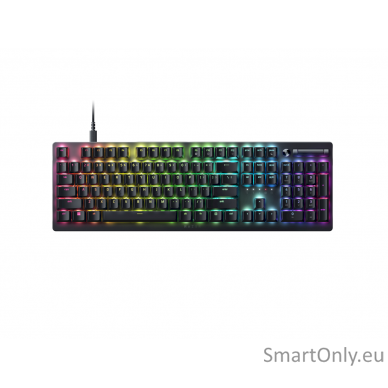 Razer Deathstalker V2 Gaming Keyboard Fully programmable keys with on-the-fly macro recording; N-key roll over; Multi-functional media button and media roller RGB LED light RU Wired  Linear Optical Switch